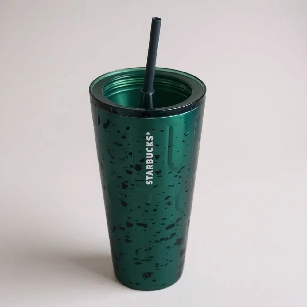 New Starbucks 2024 Anniversary Siren Core Green Scales Spotted SS Tumbler